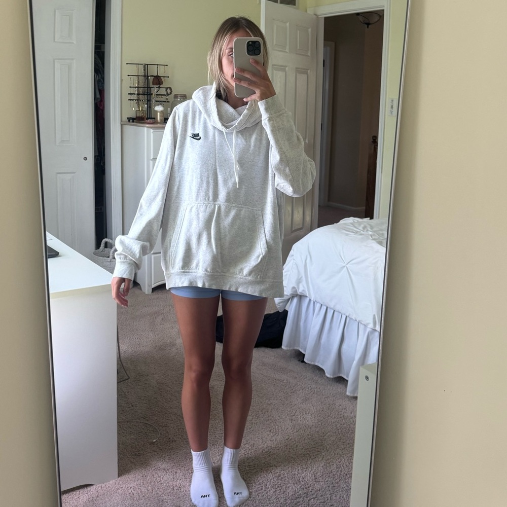Nike Gray Hooded Sweatshirt